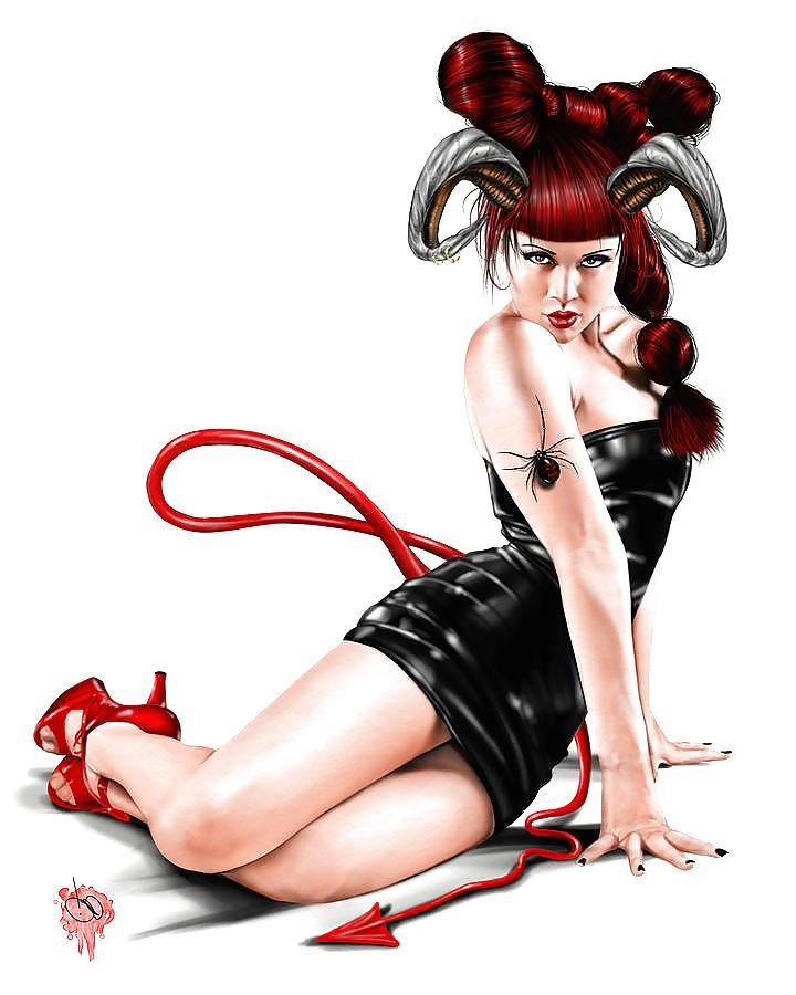 24P Pin-Up Art by Pete Tapang