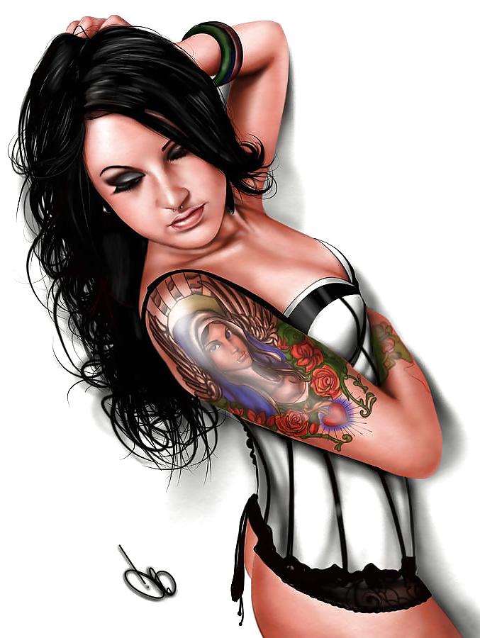 24P Pin-Up Art by Pete Tapang