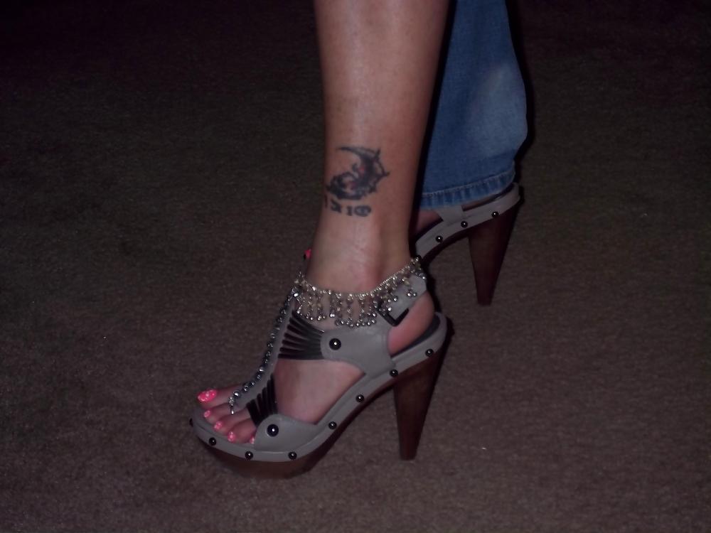 11P Chance's sexy toes in high heels