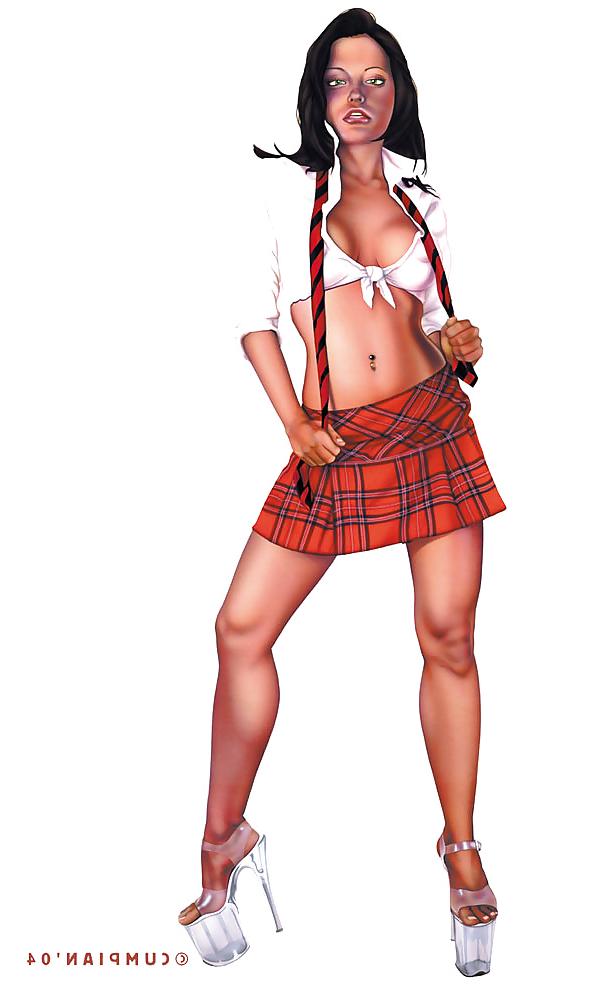 25P Pin-Up Art by Ernesto Cumpian