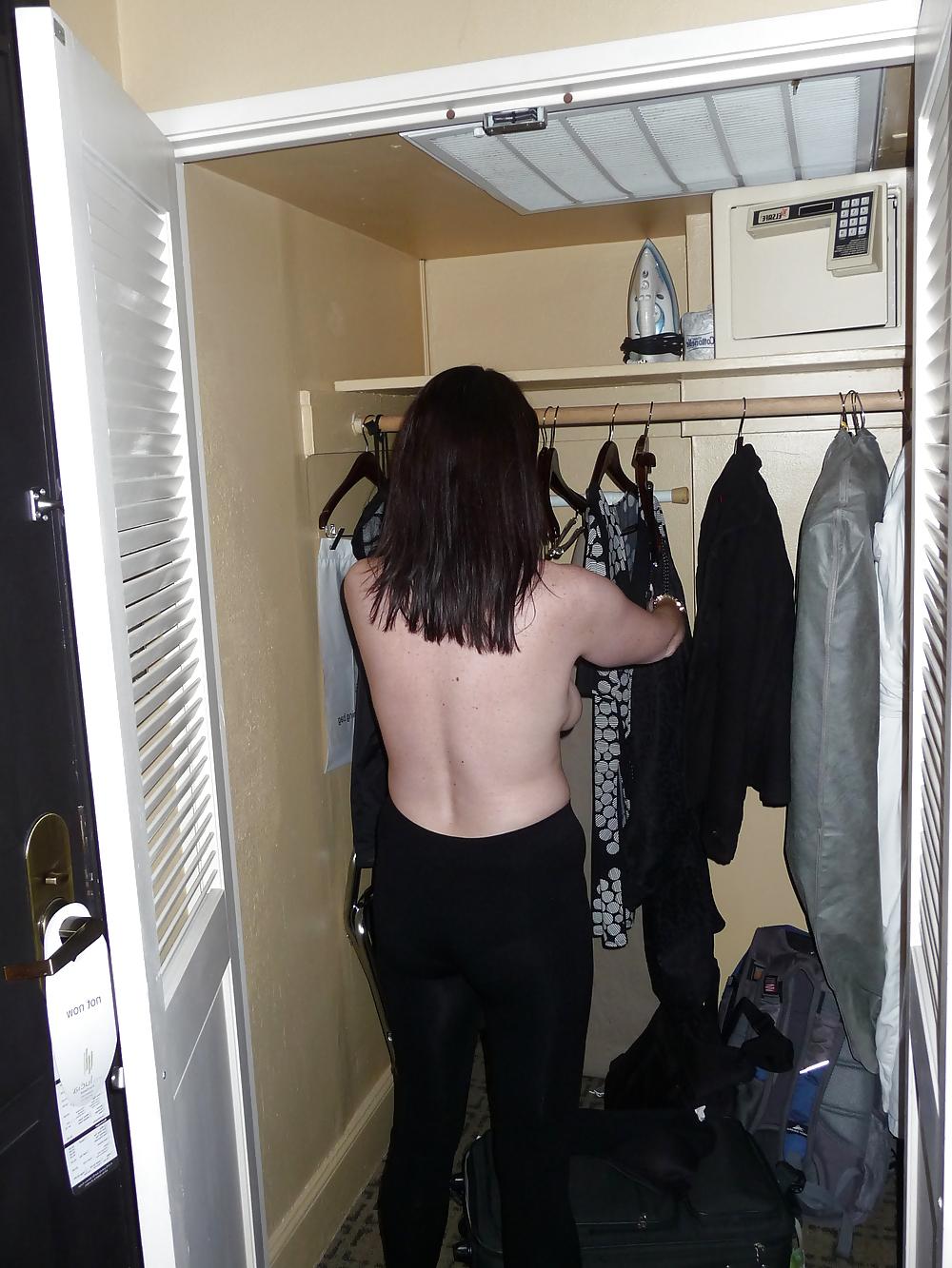 10P Wife topless getting ready