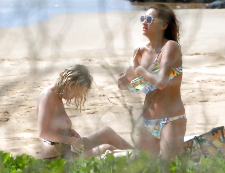 10P Ashley Benson TOPLESS in Hawaii, July 2014