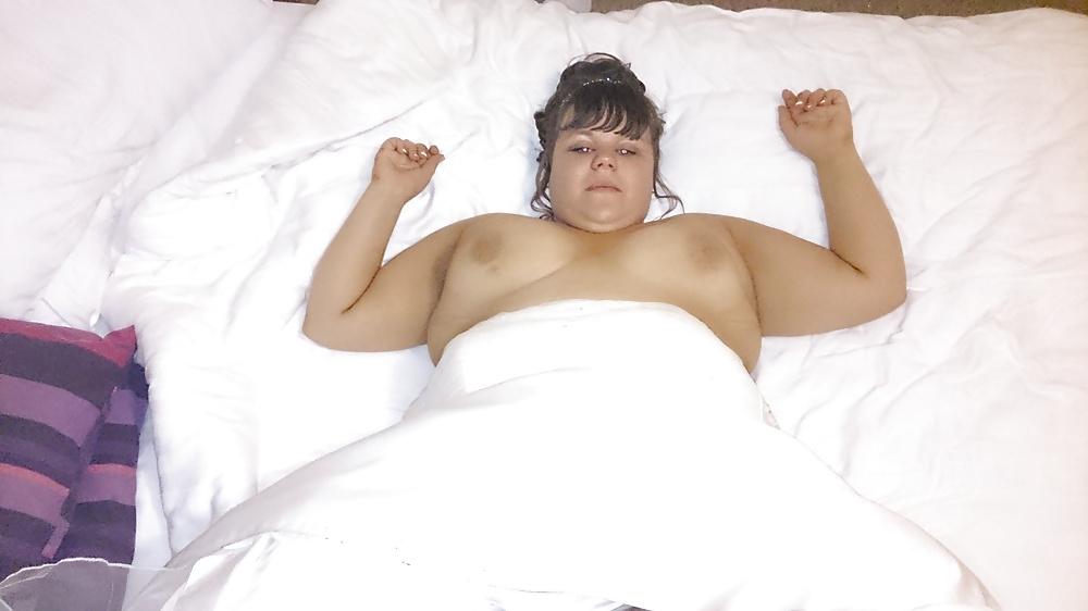 4P Sneak peak at my bbw bride on wedding nite