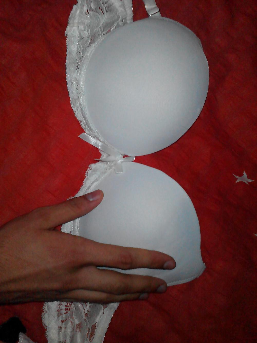 16P I play with my mother in law bras and shoes on her bed !!!