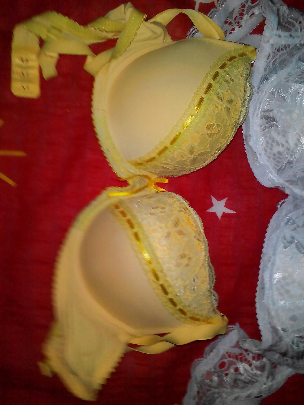 16P I play with my mother in law bras and shoes on her bed !!!