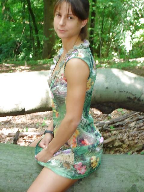 25P Young girl with muscles