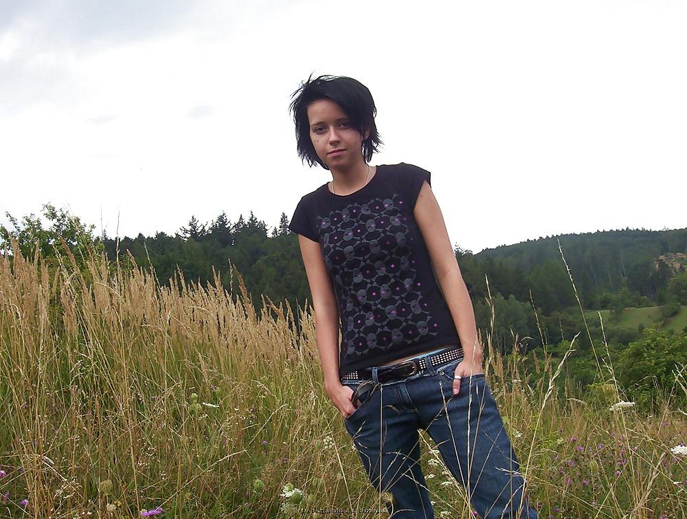10P Outdoor fun with a punk gilr