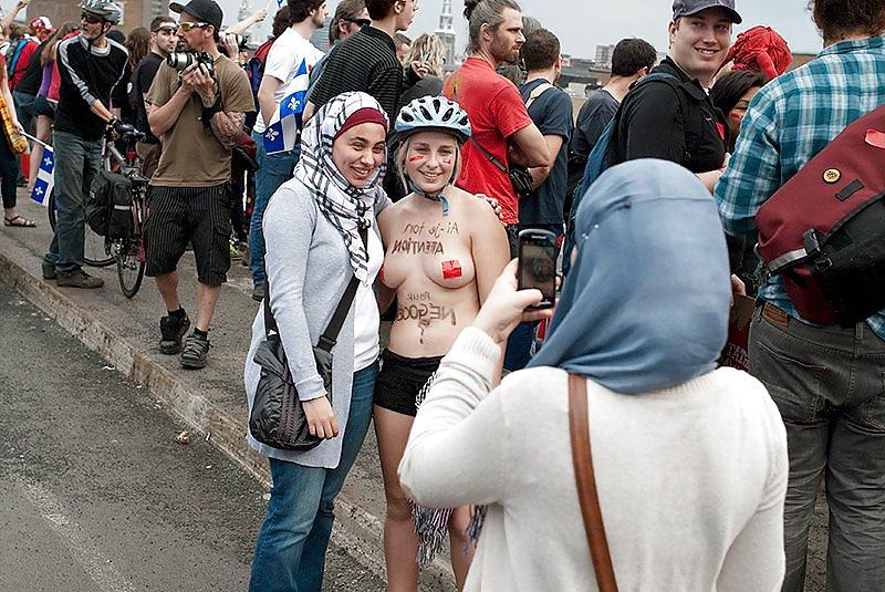 25P Hot female protesters
