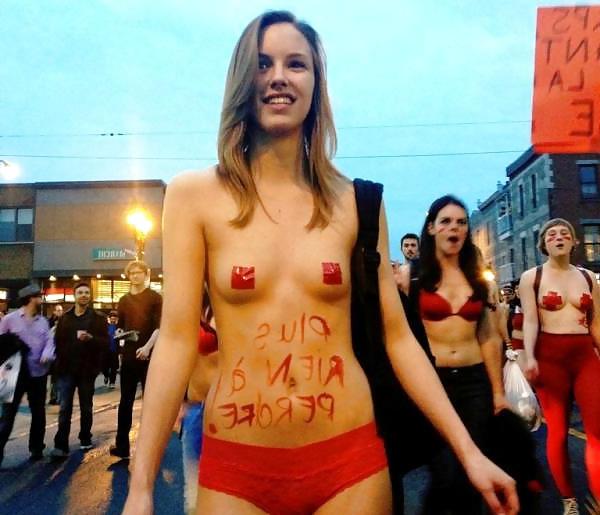 25P Hot female protesters