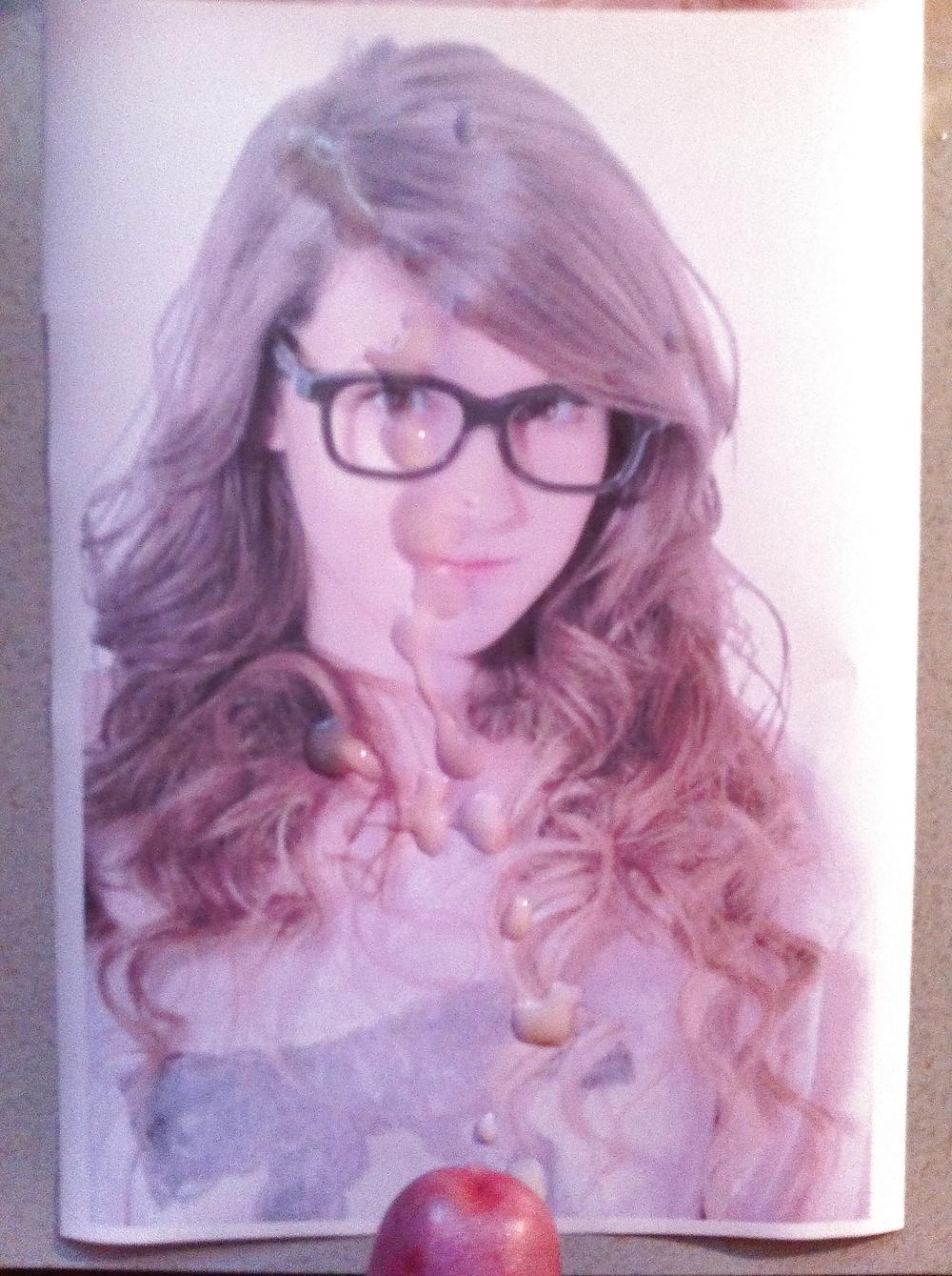 25P By Request - Hot Little Cum Target In Glasses