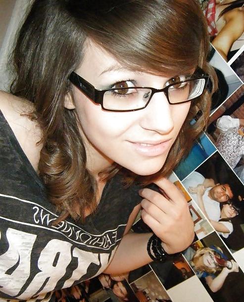 25P By Request - Hot Little Cum Target In Glasses