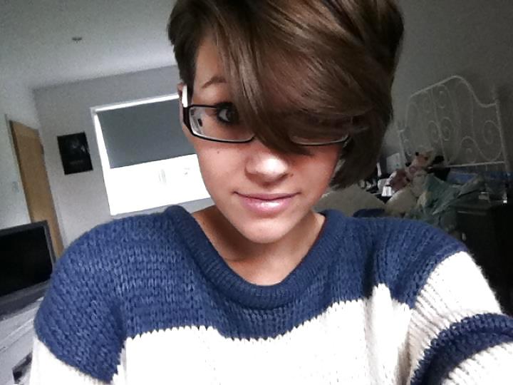 25P By Request - Hot Little Cum Target In Glasses