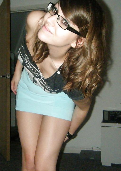 25P By Request - Hot Little Cum Target In Glasses