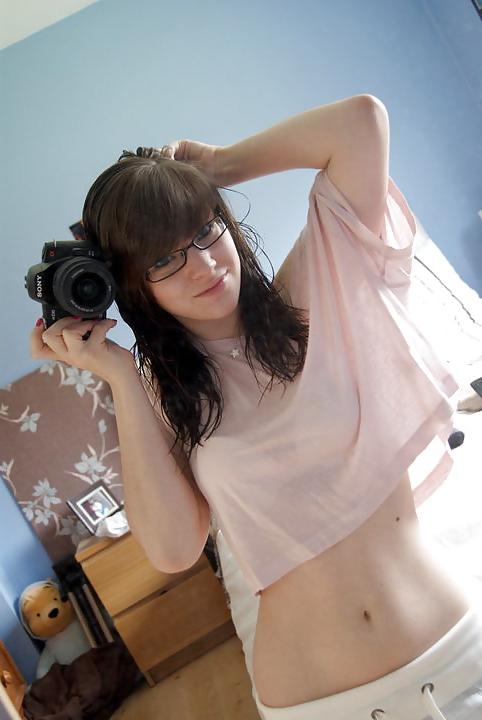 25P By Request - Hot Little Cum Target In Glasses