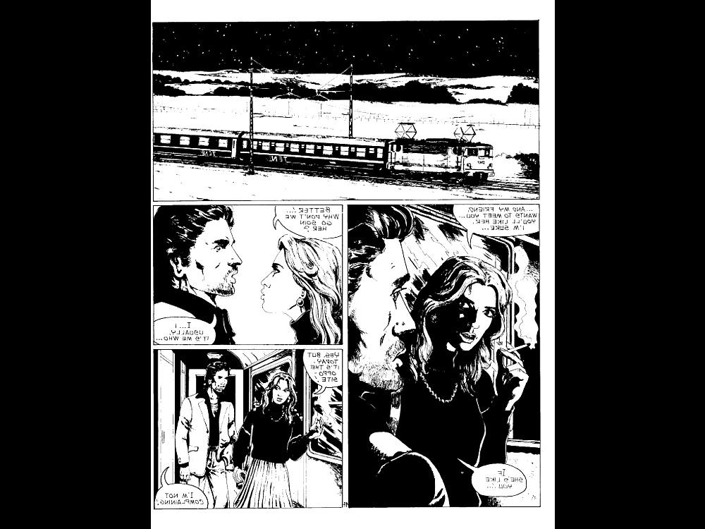 25P Julie on the train