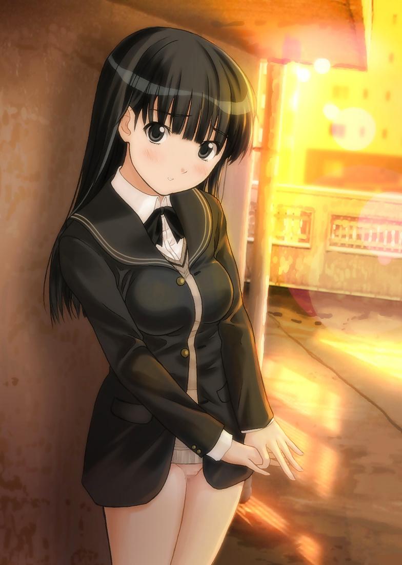 25P 0178 -Cartoon SchoolGirls Art Graphics- School uniform -03-