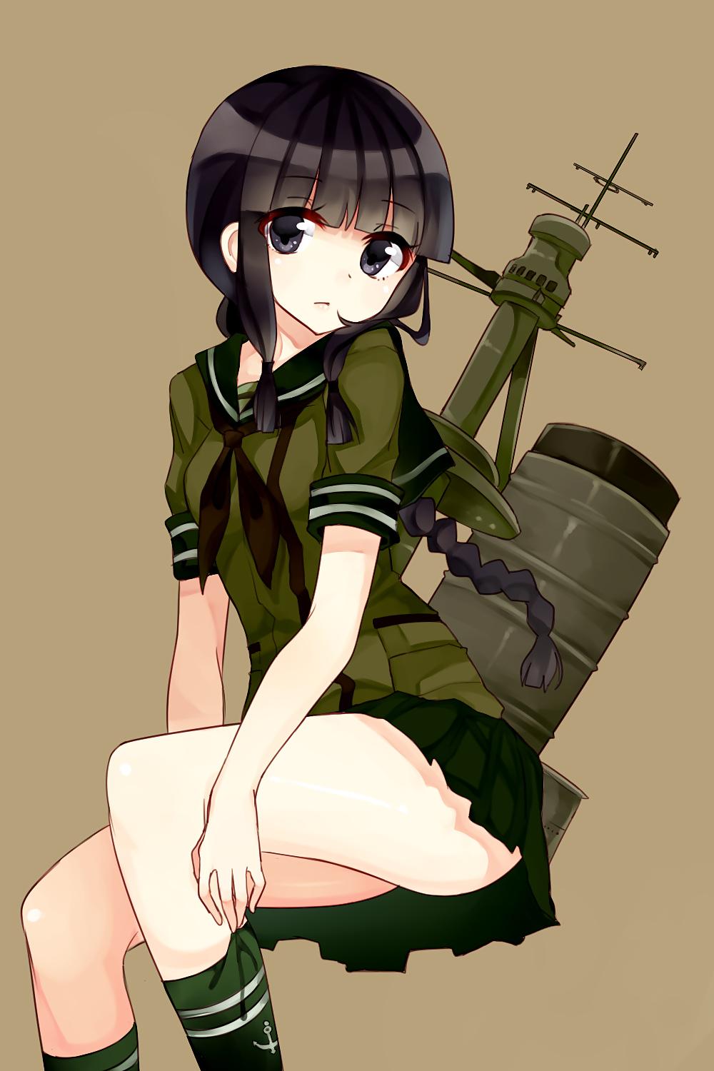 25P 0178 -Cartoon SchoolGirls Art Graphics- School uniform -03-