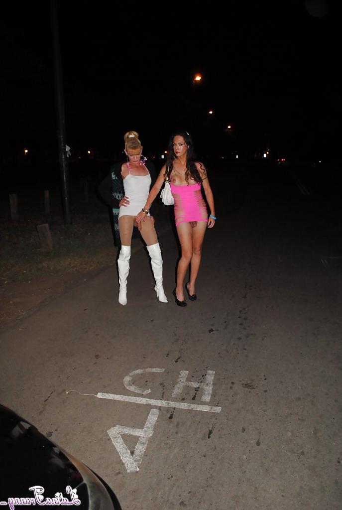 13P Tgrls naked in public