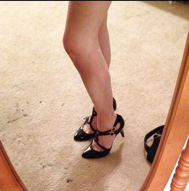 10P Black High Heel Play