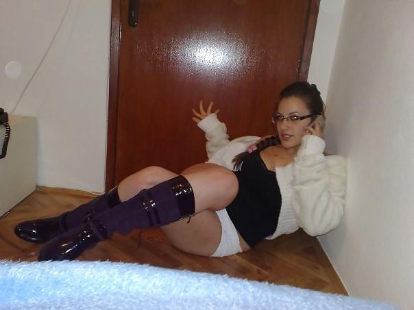 16P Serbian busty slut in glasses