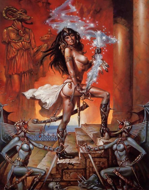 25P Erotic Fantasy Art  5 - Clyde Caldwell