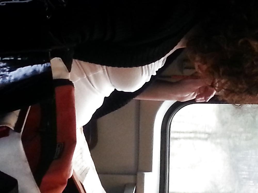 16P Titts on train