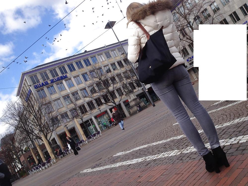 11P Blond Girl with Glasses - Nice Ass Jeans