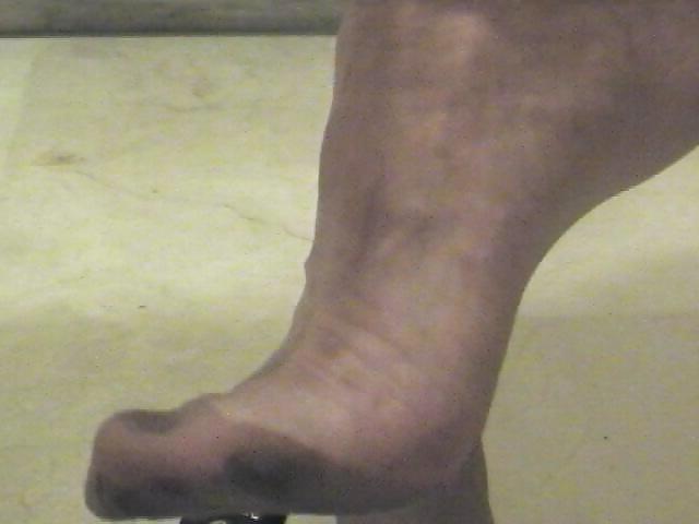 14P From my clip: I play with my mules in FF Stockings