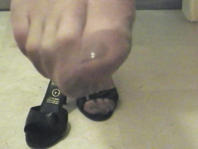14P From my clip: I play with my mules in FF Stockings