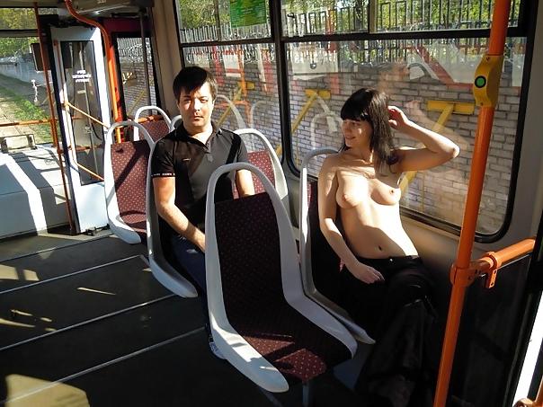 10P Boobs in public transport