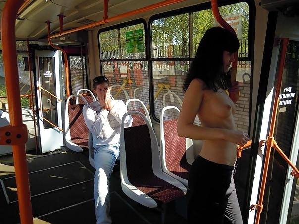 10P Boobs in public transport
