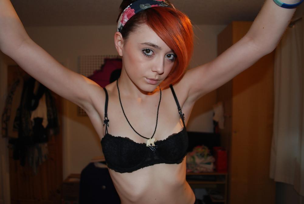 12P British small tits ginger chav teen