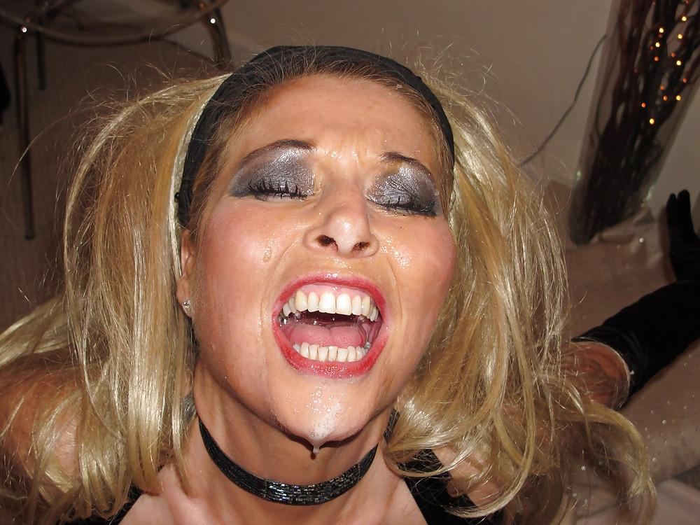 10P British Milf cumshot facials