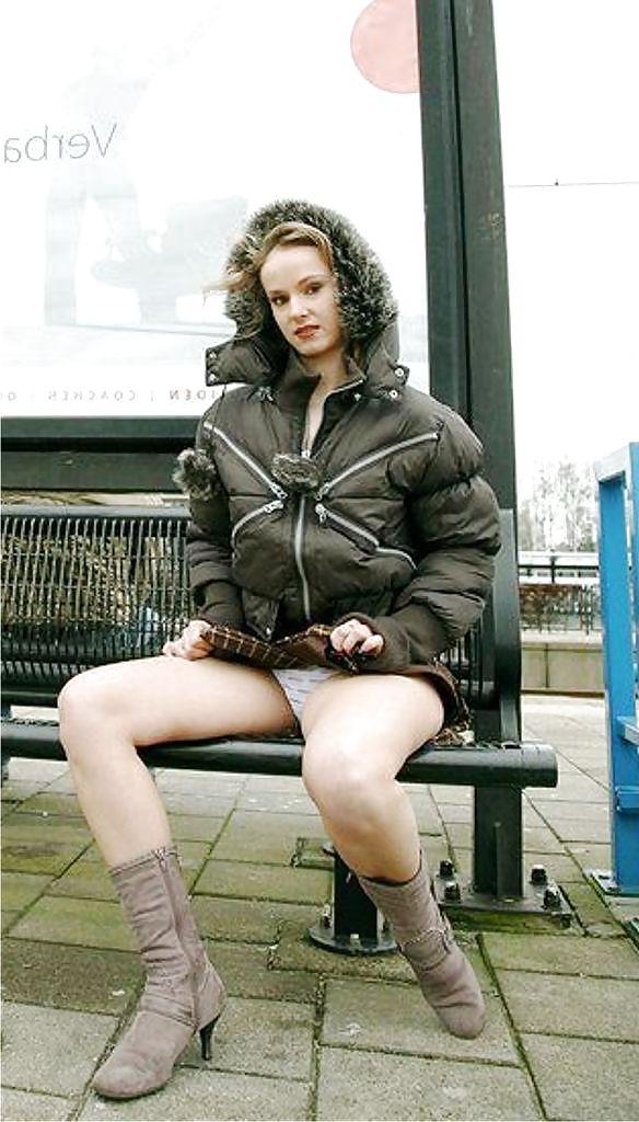 15P Young Teengirl in a Train in Netherland