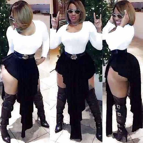 21P Sexy in that skirt dress black bitch