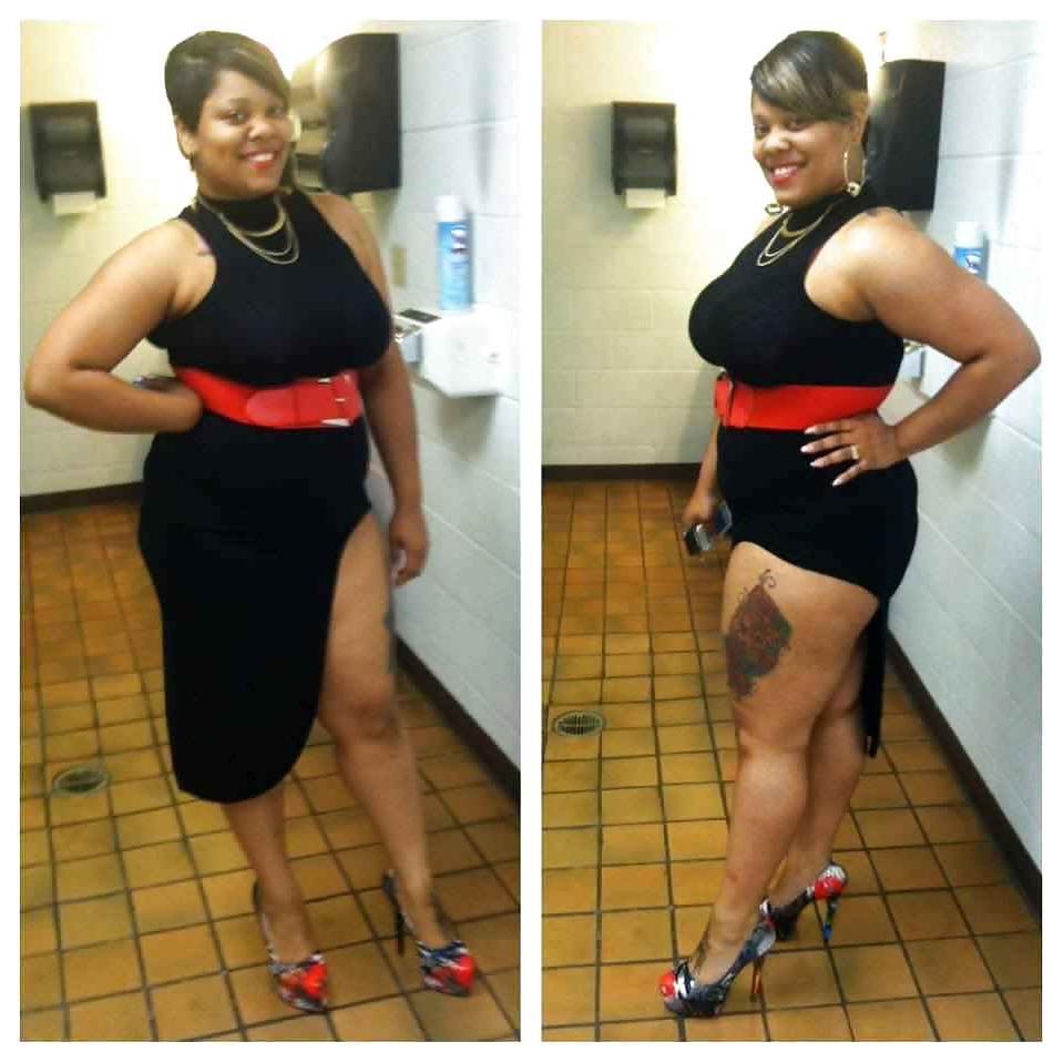 21P Sexy in that skirt dress black bitch