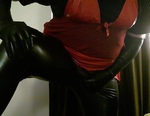 25P PVC Sissy for kinky play