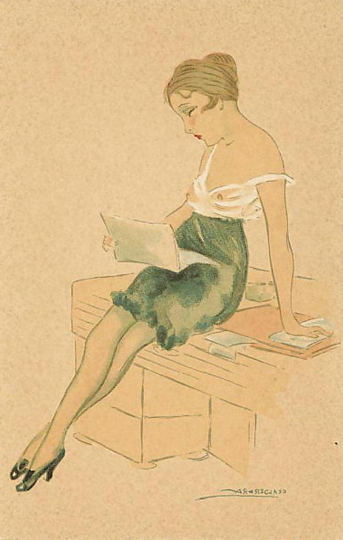 25P Drawn EroPorn Art 91 - Fashion Artist C. Calderara