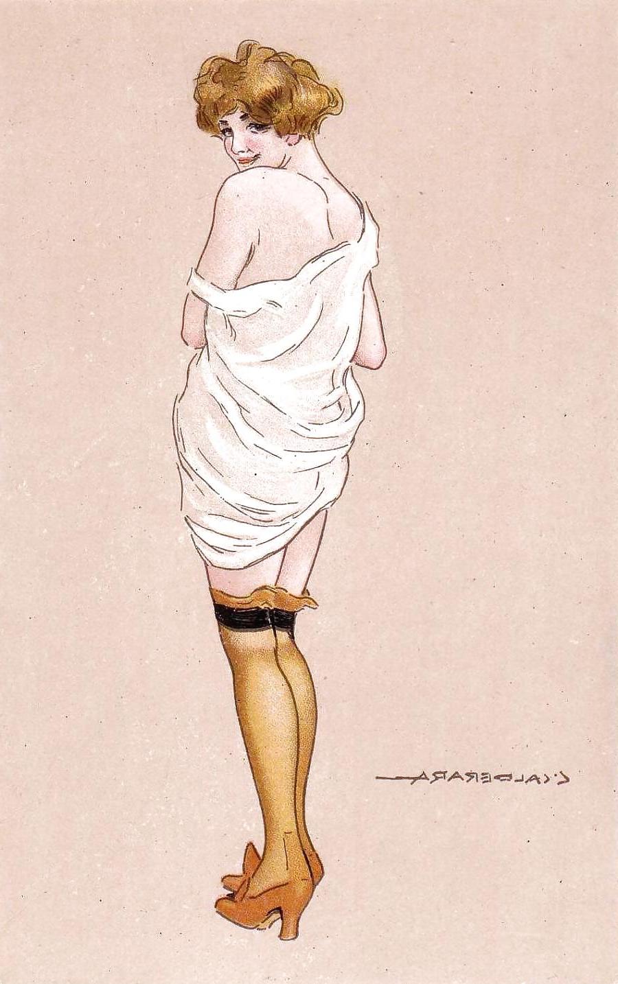 25P Drawn EroPorn Art 91 - Fashion Artist C. Calderara