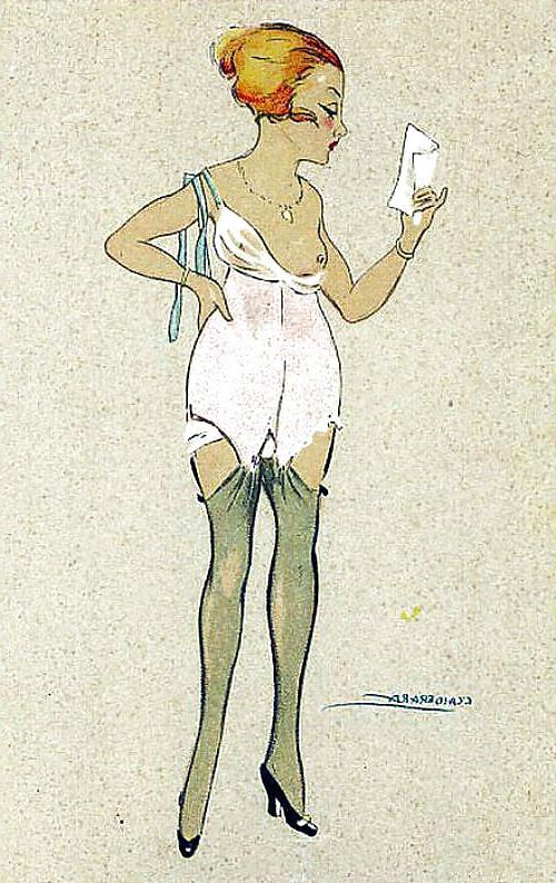 25P Drawn EroPorn Art 91 - Fashion Artist C. Calderara