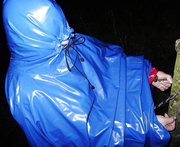 4P PVC Raincape & Bondage