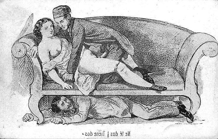 23P Them. Drawn Porn   Art 18 - French Postcards 5