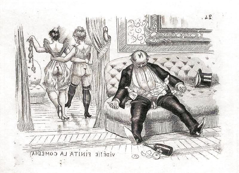 23P Them. Drawn Porn   Art 18 - French Postcards 5