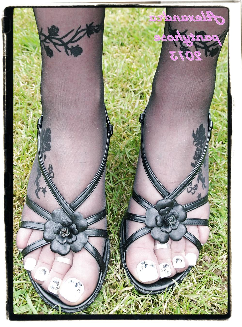 25P My legs and feet sandals pantyhose collection 04