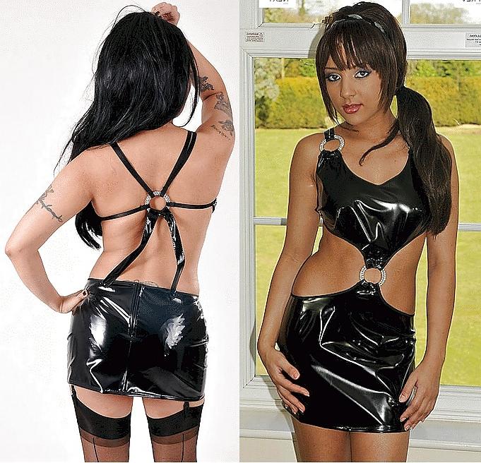 9P PVC Plastic Fetish Sluts