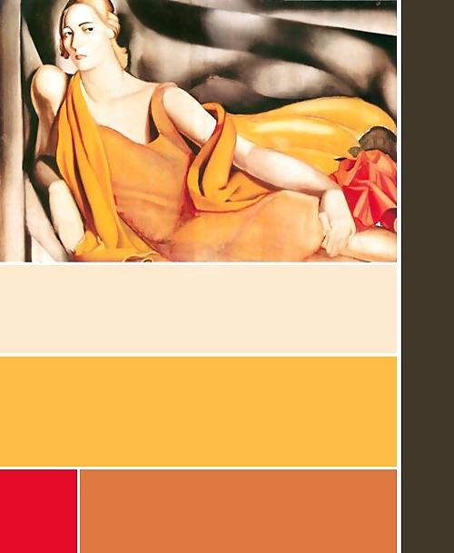 25P Erotic Art Deco Painting of Tamara de Lempicka