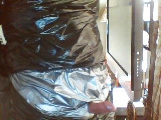 9P More pvc and rubber glove wank
