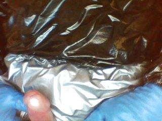 9P More pvc and rubber glove wank