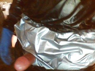 9P More pvc and rubber glove wank