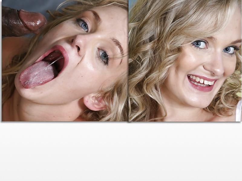 14P White beauties with bbc -- before and during...